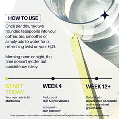 Sparkle Wellness dissolving powder swirling in water for quick mix