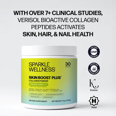 Sparkle Wellness easy mix image shows powder dissolving quickly in water.