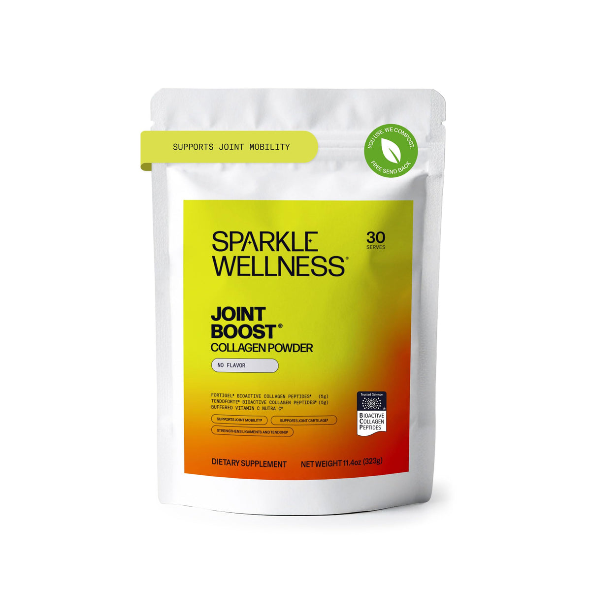 Sparkle Wellness Fortigel Tendoforte bottle showing joint support