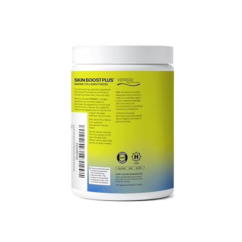 Scoop of Sparkle Wellness Marine Skin Boost Plus ready to blend into coffee