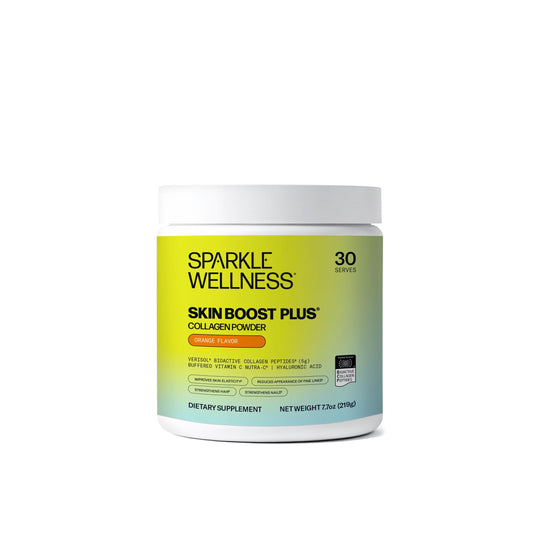 Sparkle Wellness VERISOL bottle pouring powder for easy daily use