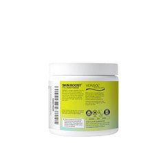 Glass with Sparkle Wellness VERISOL collagen acai lemonade powder dissolving for hydration