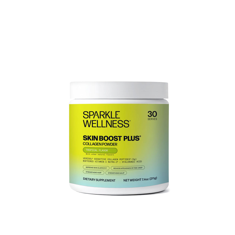 Sparkle Wellness VERISOL collagen peptides bottle for easy daily skin support.