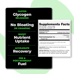 Scoop over bottle highlights convenient on-the-go consumption.