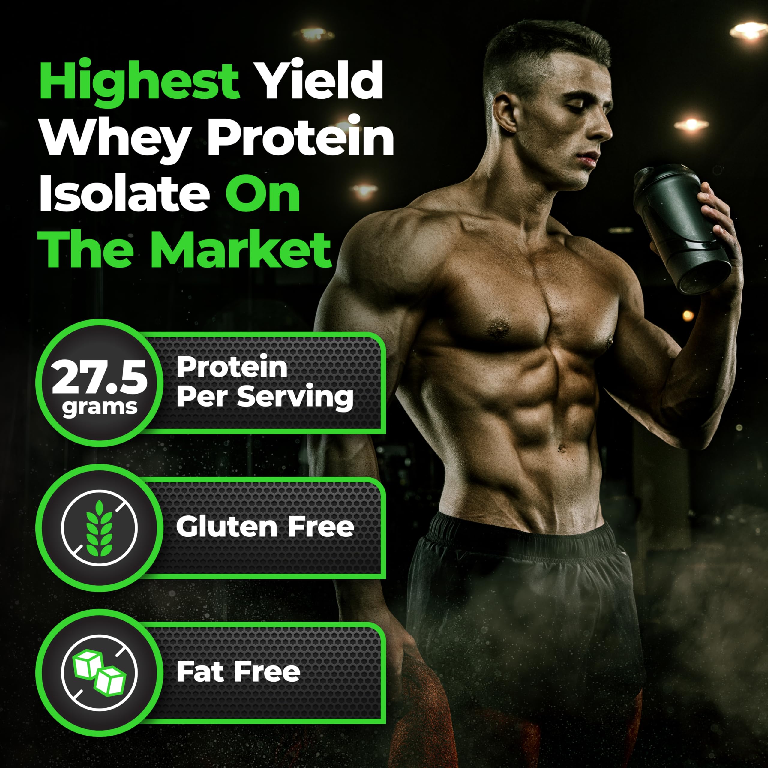 Isolyze Cinnamon Donut scoop measures protein after training