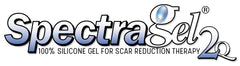 Spectragel 2Q clear gel on neck and face for gentle scar care.