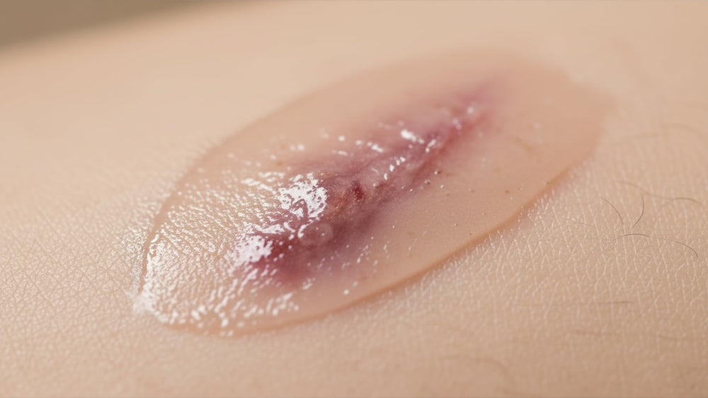 SpectraGel 10g tube applied on joints or delicate areas supports even skin tone.