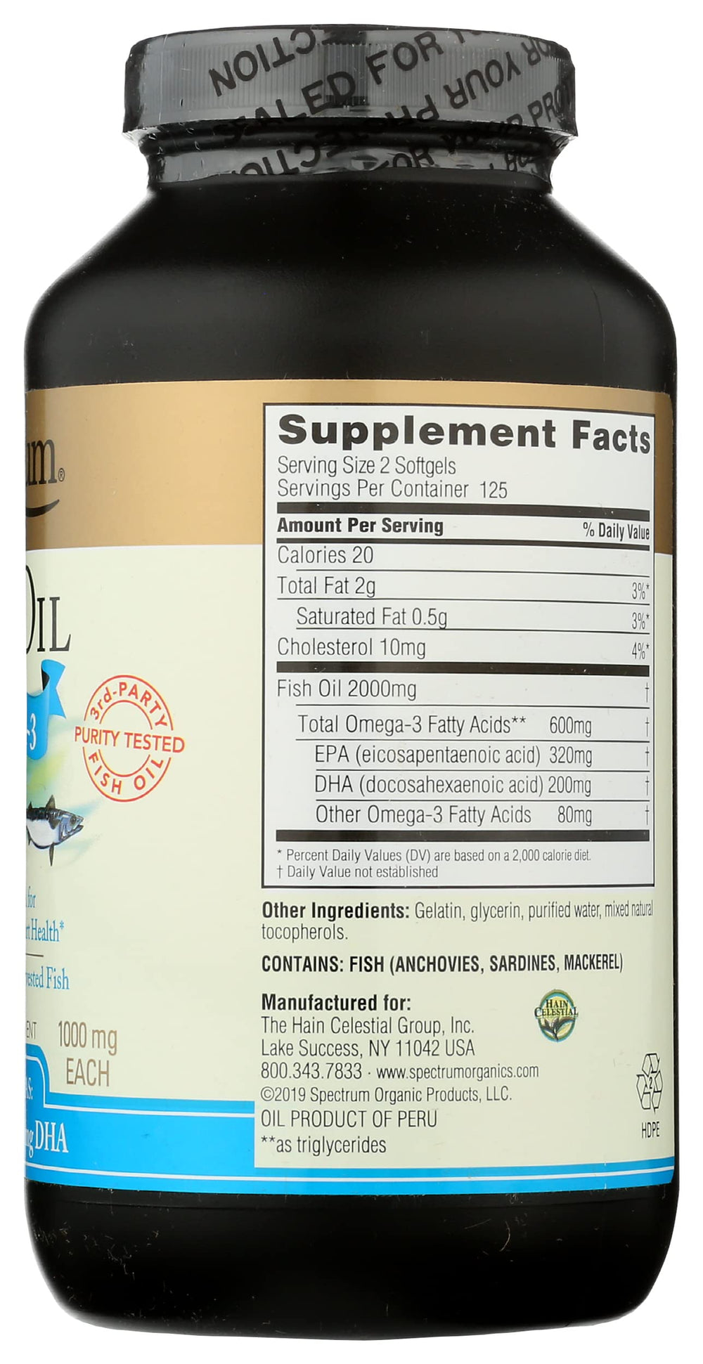 Spectrum Essentials sustainable fishing icon and eco packaging imagery