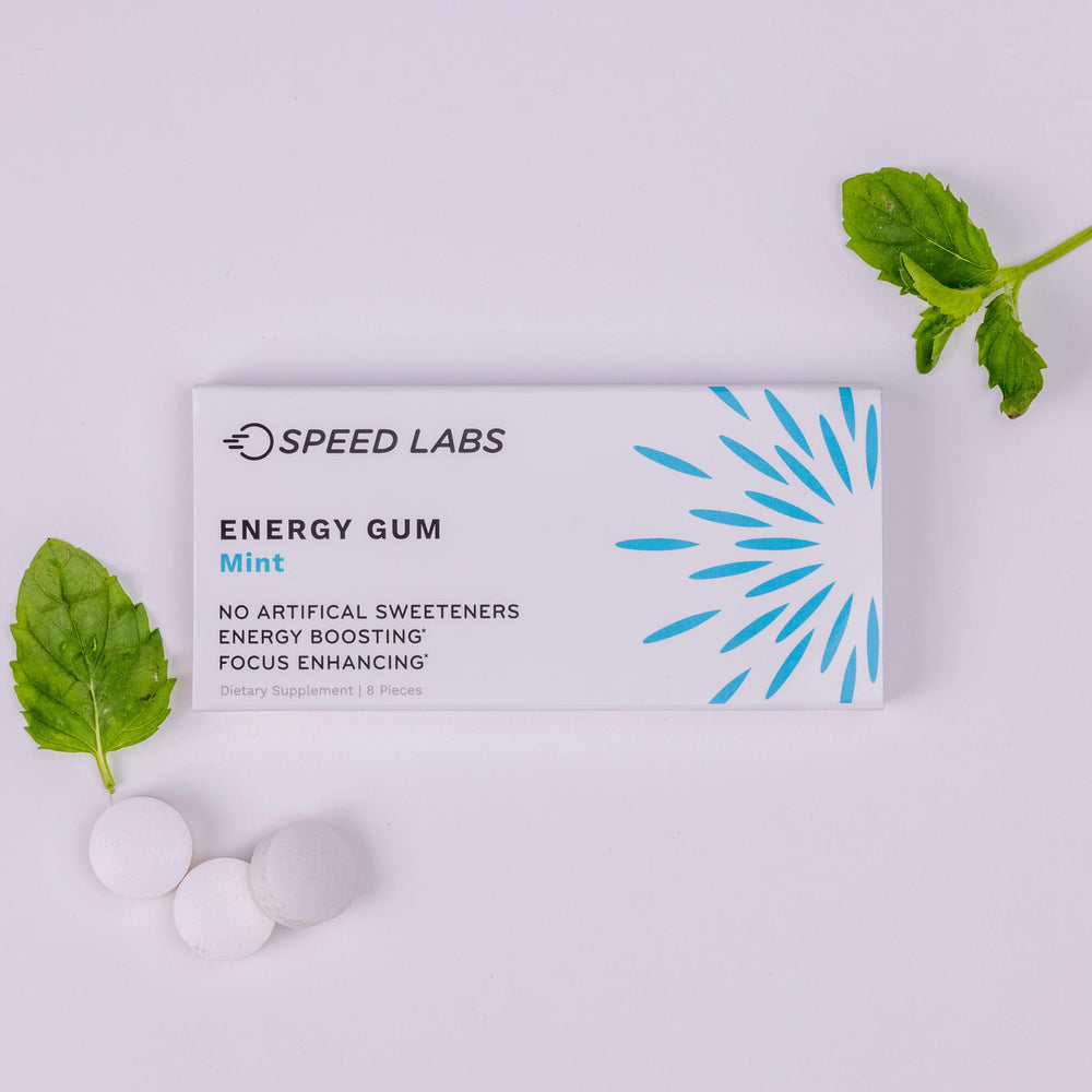 Speed Labs energy gum multipack ideal for on-the-go planning.