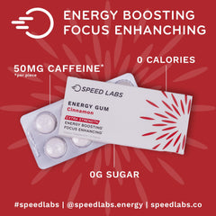 Speed Labs micro-encapsulated caffeine illustration indicating fast onset.