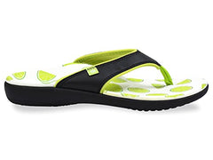 Plus five heel lift on Spenco Yumi Fruitopia Limes adds comfortable height
