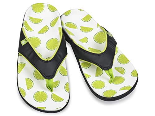 Spenco Total Support Footbed in Yumi Fruitopia Limes supports arches for all day comfort