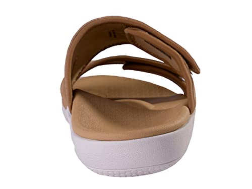Spenco Kholo Nuevo offers wide widths for a secure, comfortable fit.