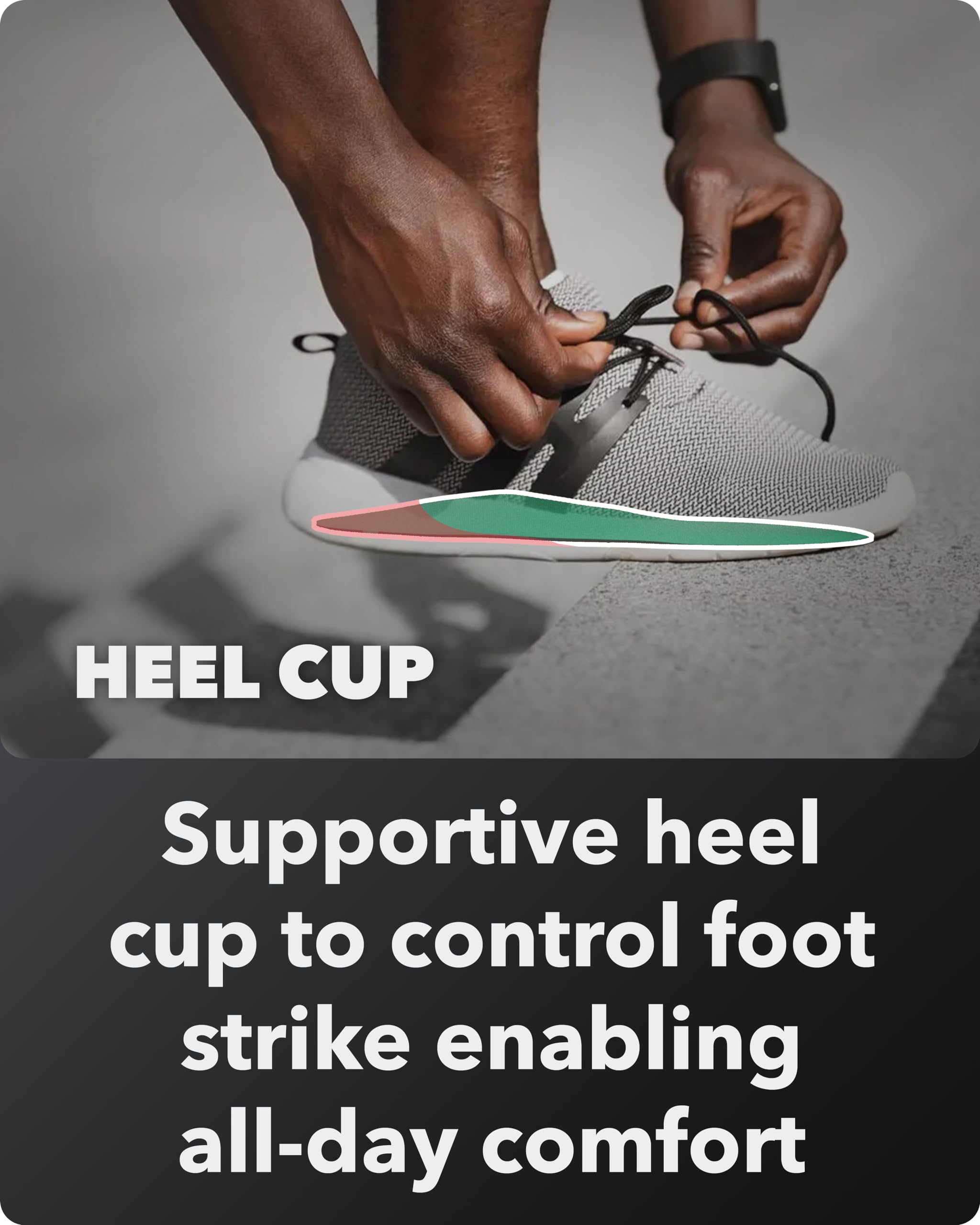 Spenco Rx Arch Support odor-control fabric keeps feet fresh