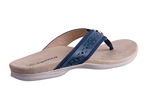 Spenco Starboard Bluestone outsole grip for confident steps on varied surfaces.