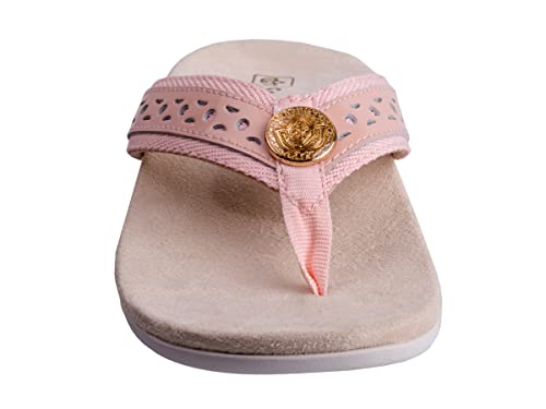 Spenco Starboard pale blush arch-support detail for everyday support.