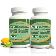 SpenHerb Eye Vitamin 14in1 bottle showcases comprehensive eye support formula.