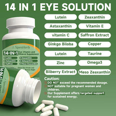 SpenHerb Eye Vitamin capsules close-up highlights convenient daily dose.