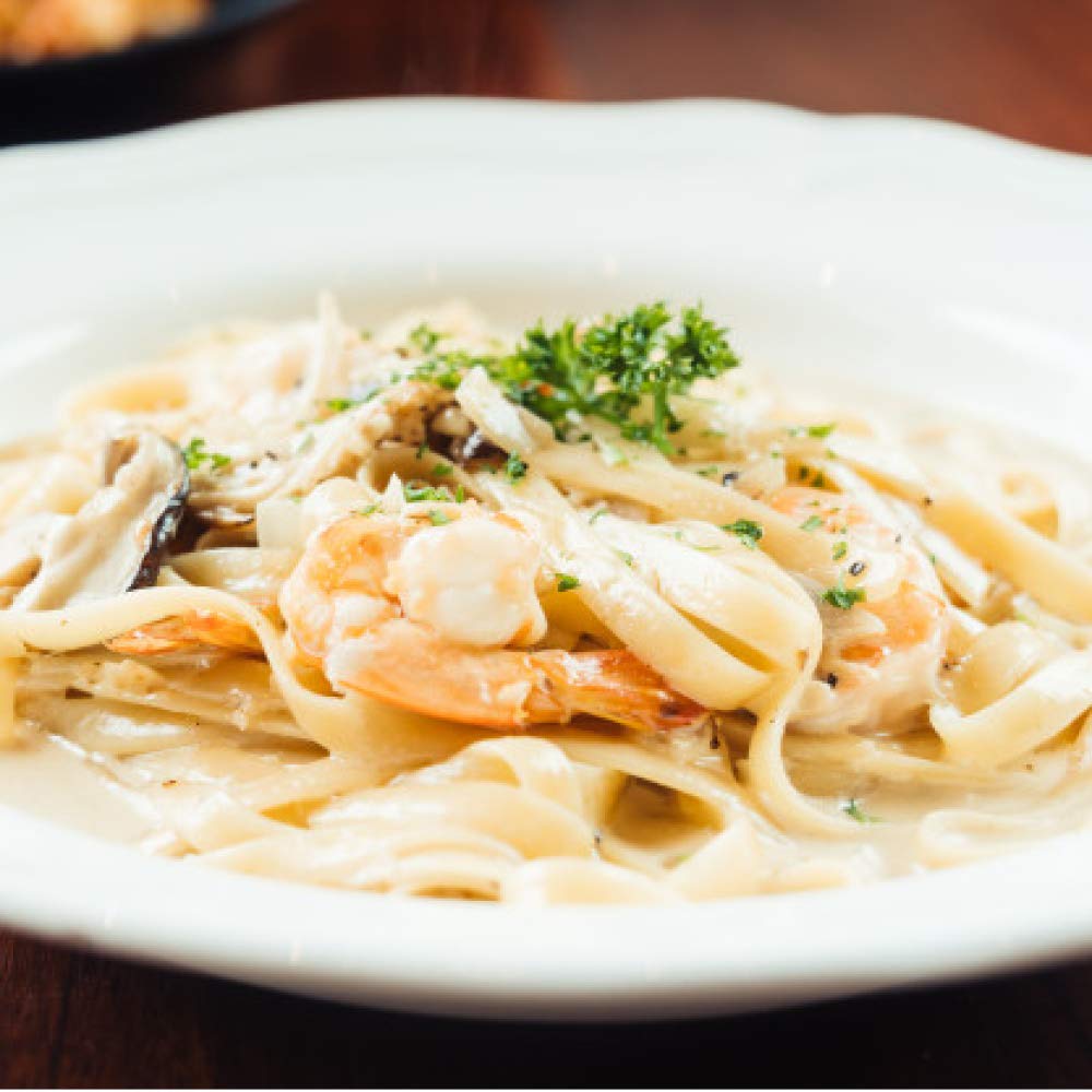 Spiceology Shiitake Mushroom Powder dusted into pasta for umami richness.