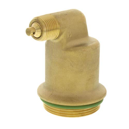Spirotherm vent head Jr series O-ring closeup shows seal integrity for leak resistance.