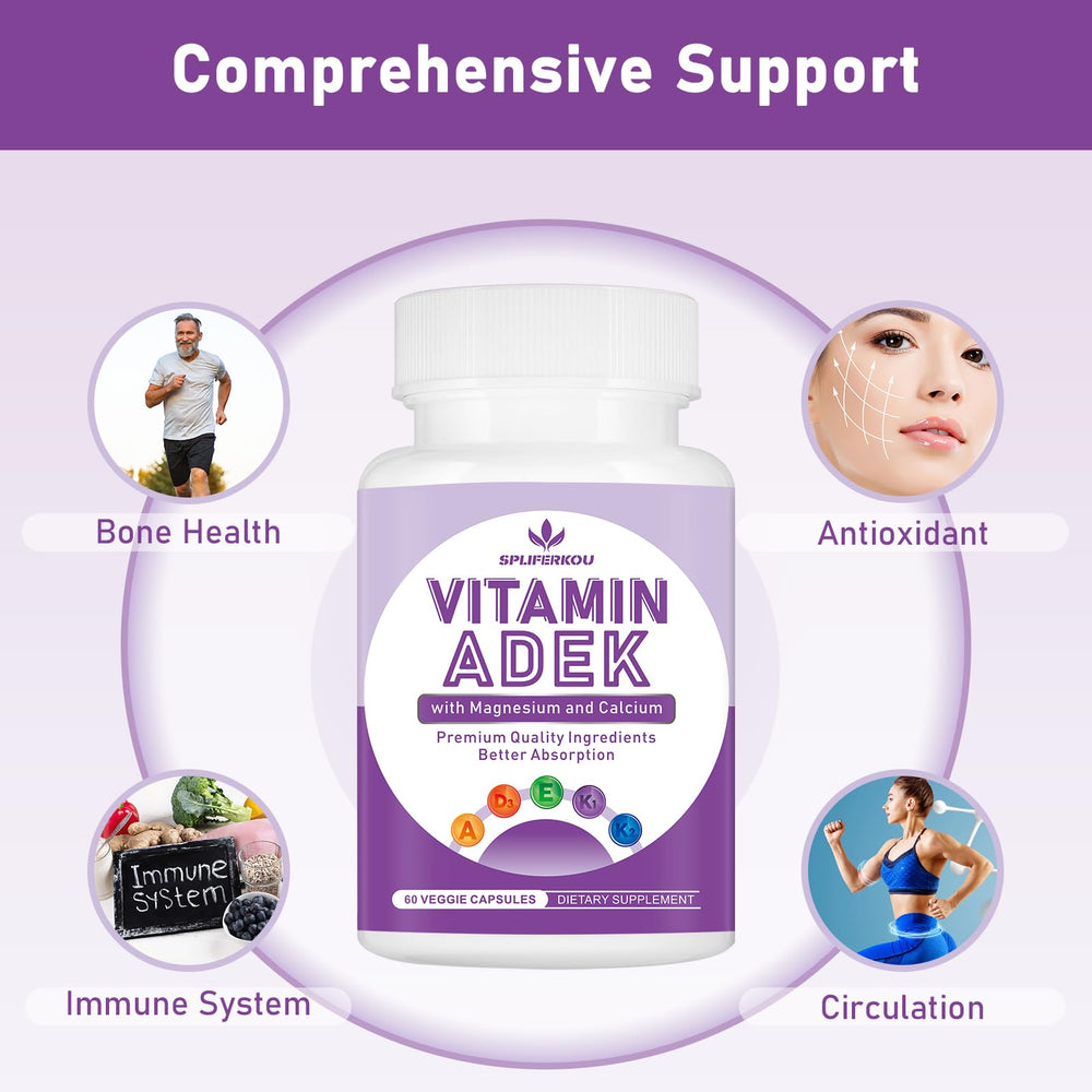 Spliferkou ADEK ingredients panel: minerals and antioxidants complement fat soluble vitamins