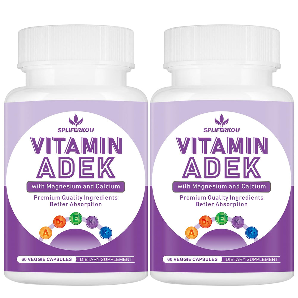 Spliferkou ADEK vitamins bottle front: convenient daily multivitamin for overall wellness
