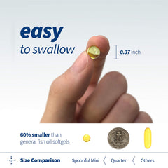 Spoonful Mini Omega 3 iFOS certified badge signals purity and freshness.