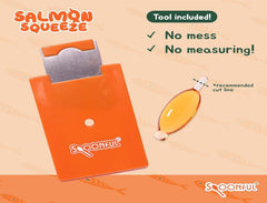 Spoonful Salmon Squeeze omega-3 visual showing DHA and EPA
