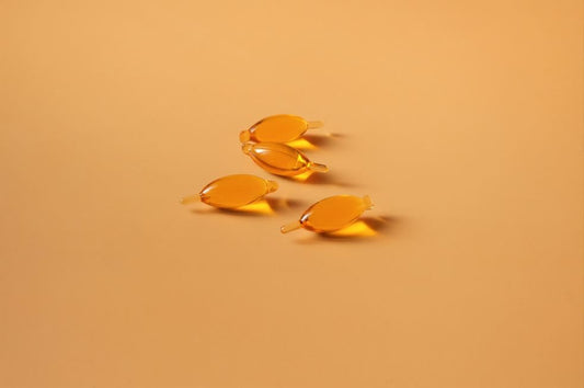 Spoonful Salmon Squeeze softgel close-up highlighting omega-3