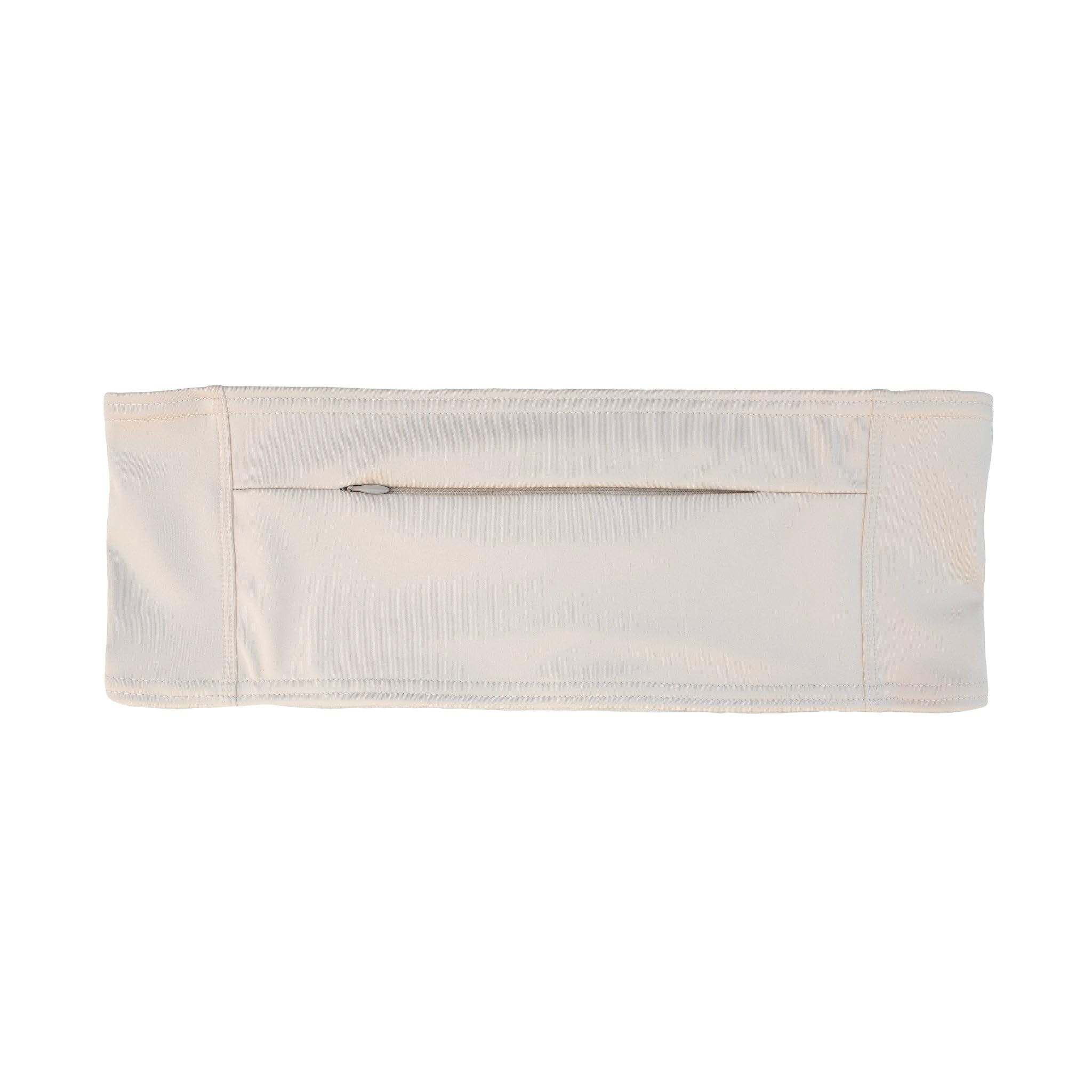 Spoonie Threads Double Pocket Belt front view, hands-free storage for insulin pump and phone.