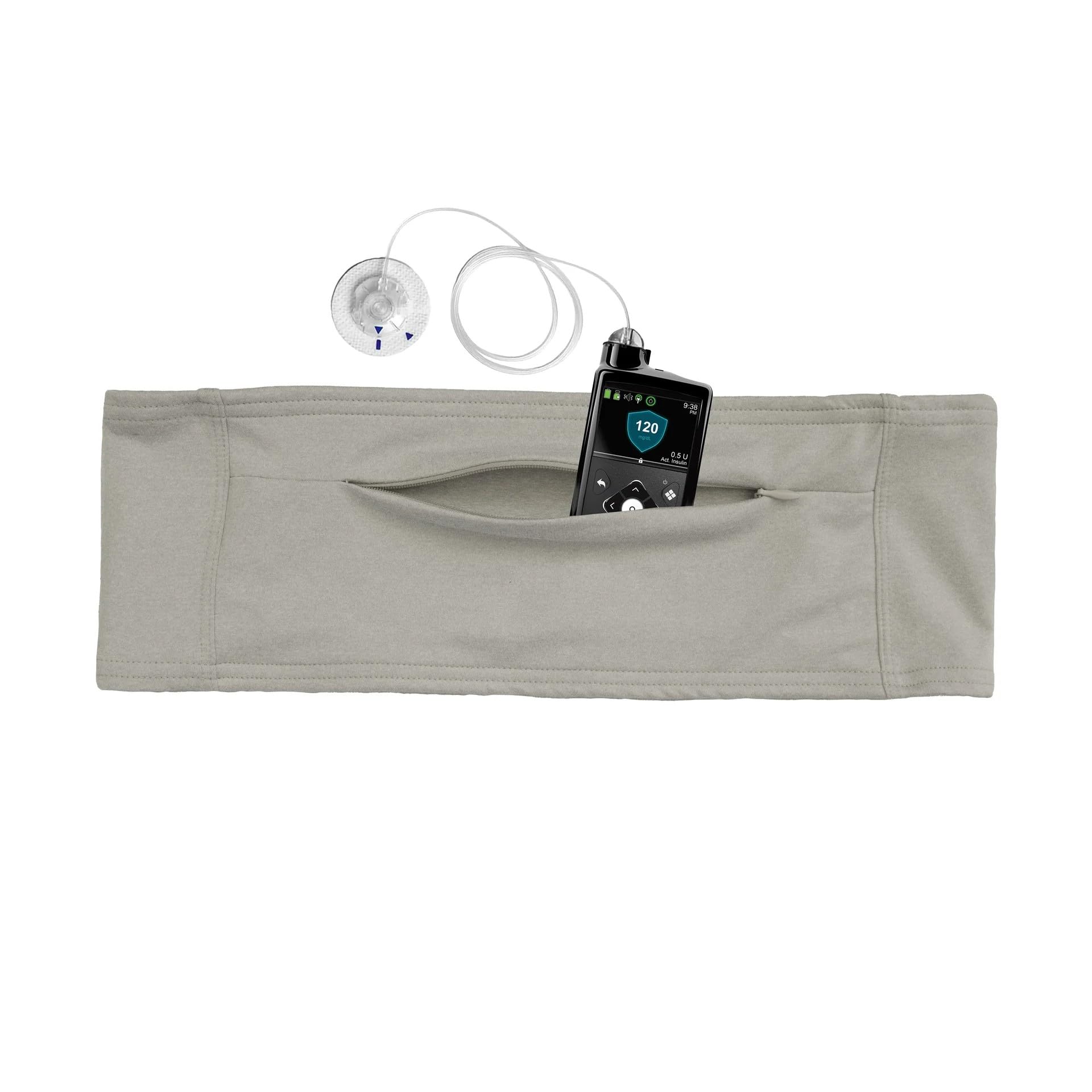 Spoonie Threads belt securely holds insulin pump for active days