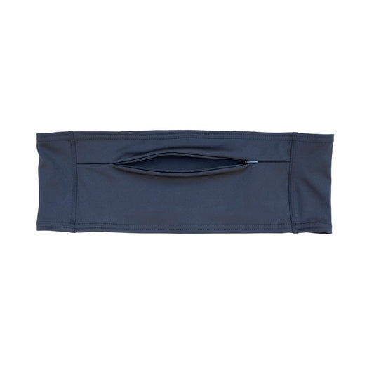 Spoonie Threads belt worn over clothes demonstrates discreet carry during workouts