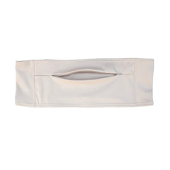 Spoonie Threads Double Pocket Belt worn at the waist, comfortable for daily activities.