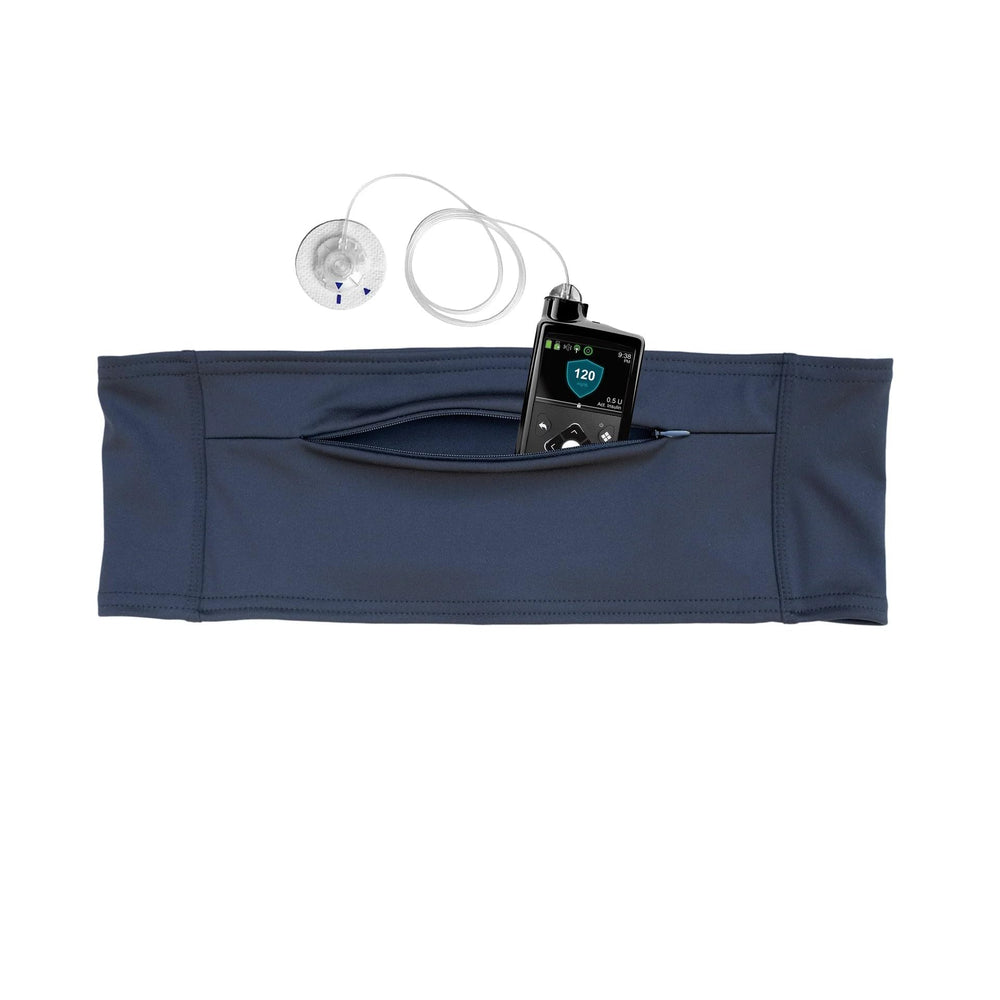 Spoonie Threads Double Pocket Belt zipper front pocket detail for secure storage
