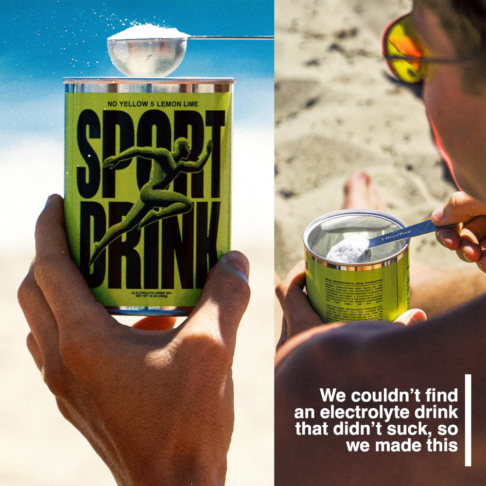 Sport Drink electrolyte balance showing sodium, potassium, calcium, magnesium