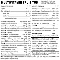Ready-to-mix fruit punch beverage from Sport Formula 99 after blending.