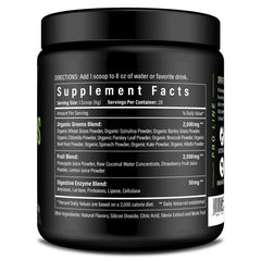 Sport Formula 99 organic greens powder being stirred into water for a light sip.