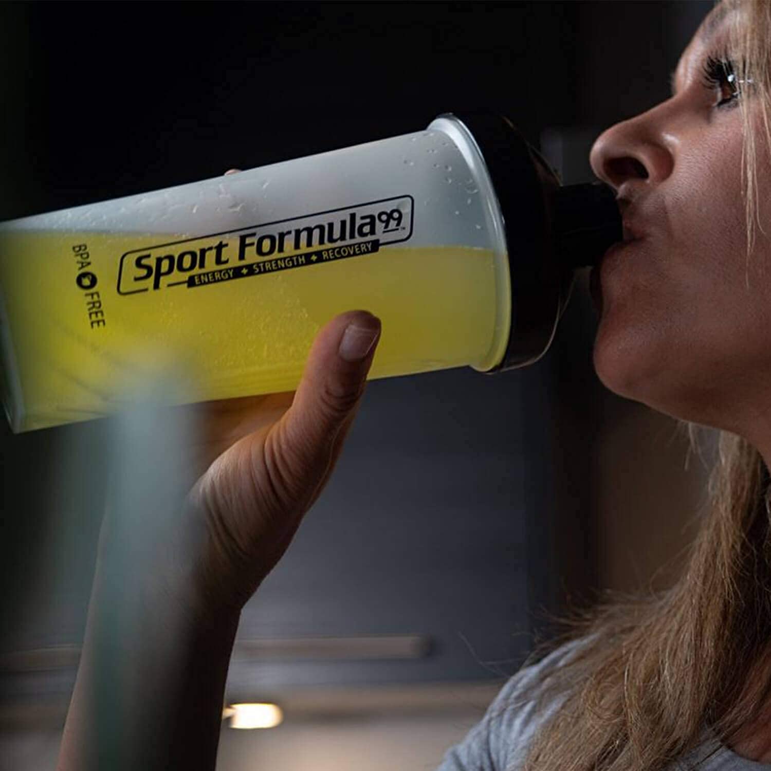 Close-up of BCAA and mineral blend on Sport Formula 99 ingredients panel.