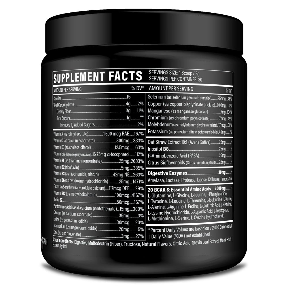 Sport Formula 99 Orange Burst glass with drink shows refreshing keto flavor.