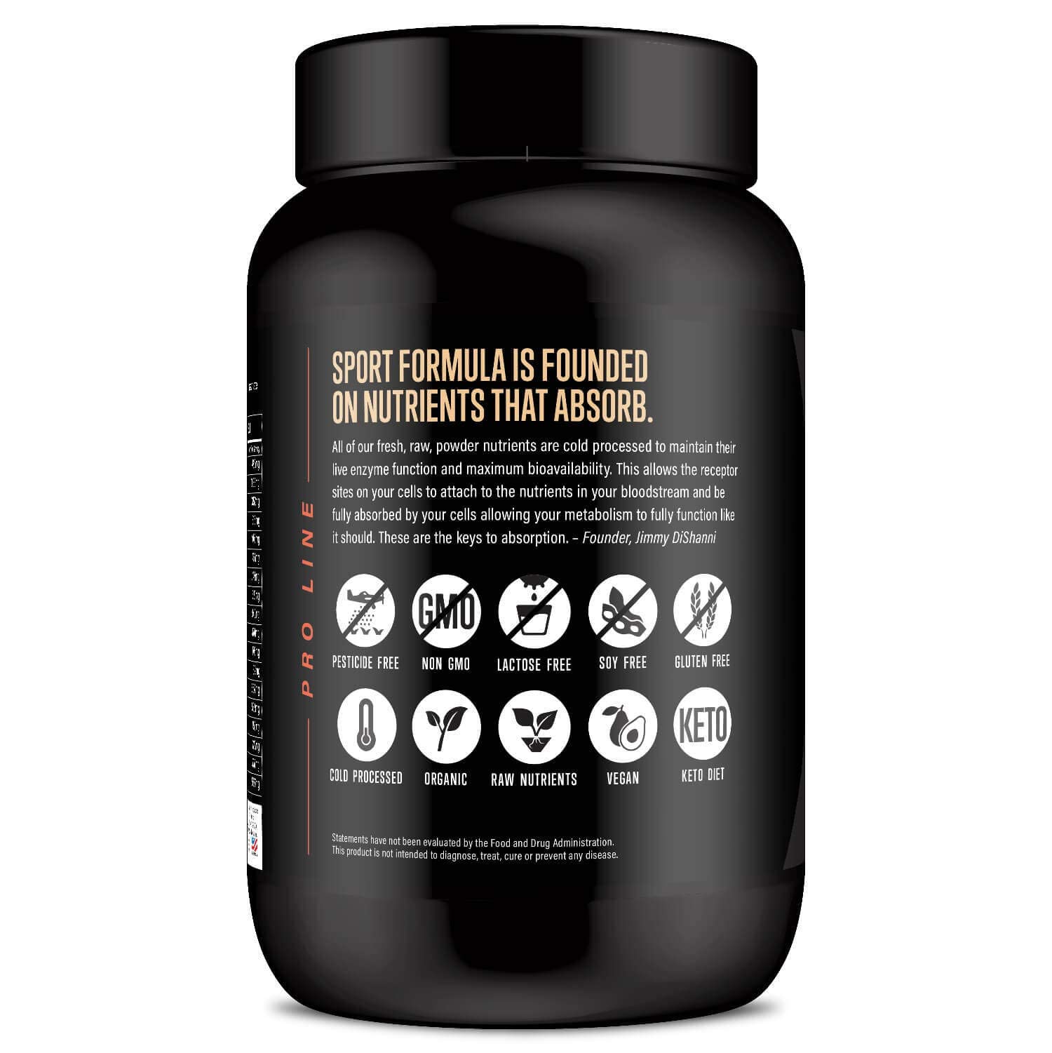 Sport Formula 99 two gram net carb label – keto friendly protein option.