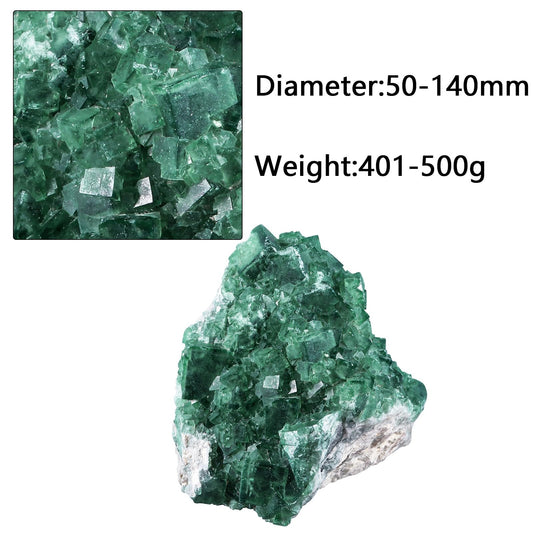 Sportmusies green fluorite crystal closeup showing natural texture and green hues.