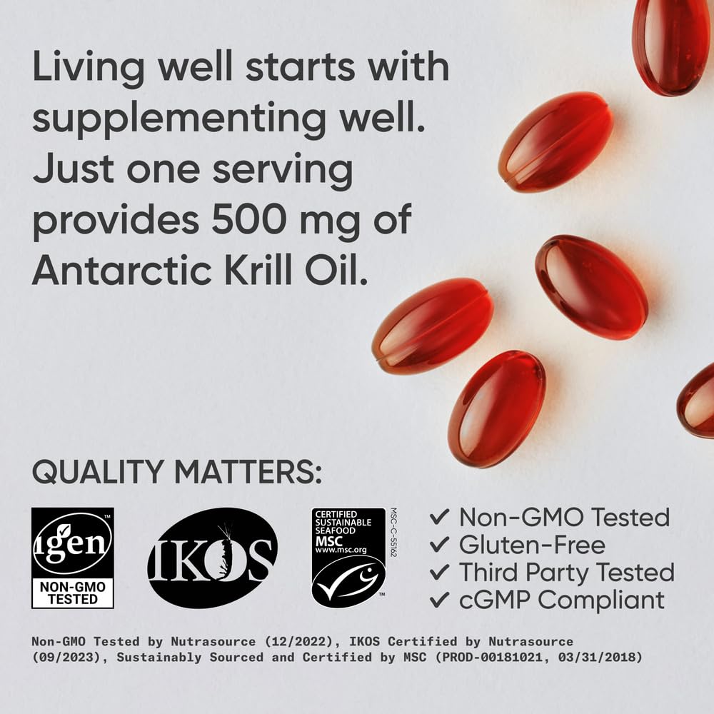Astaxanthin and choline boost on Sports Research Krill Oil packaging