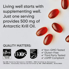 Astaxanthin and choline boost on Sports Research Krill Oil packaging