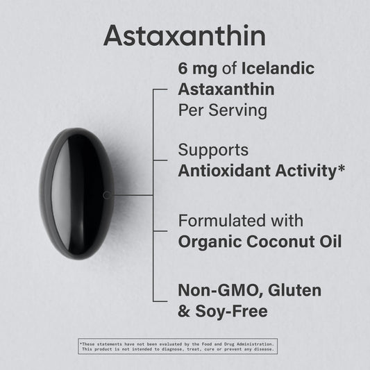 Sports Research Astaxanthin softgel pour demonstrating easy daily use.