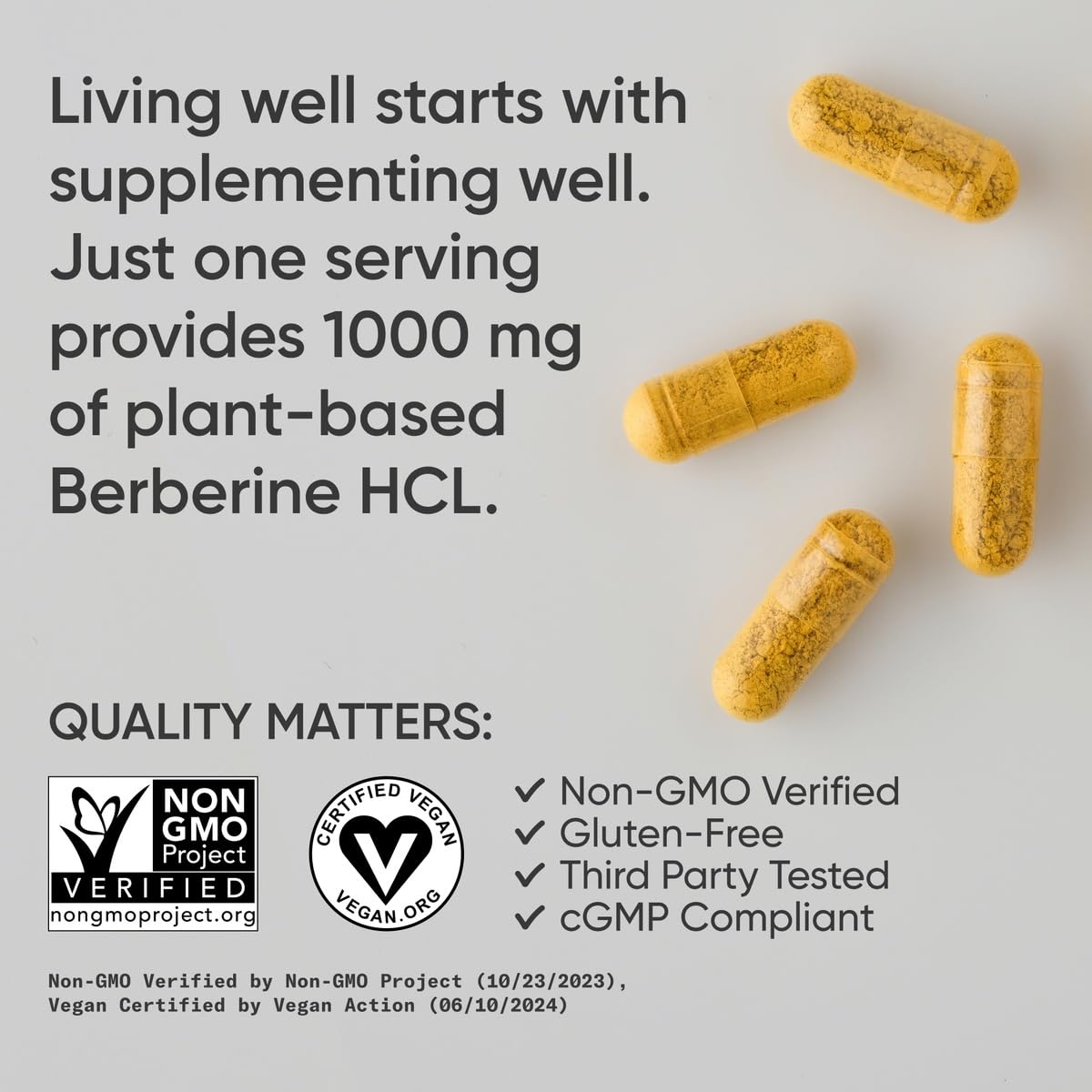 Sports Research Berberine capsules in daily use setup for wellness routine