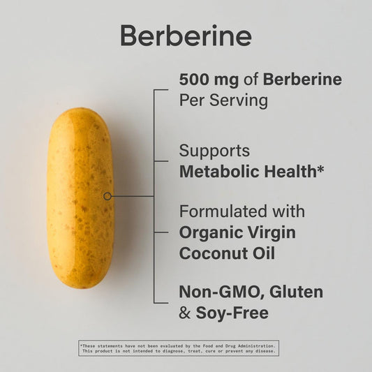 Berberine softgel pour shows convenient daily intake.