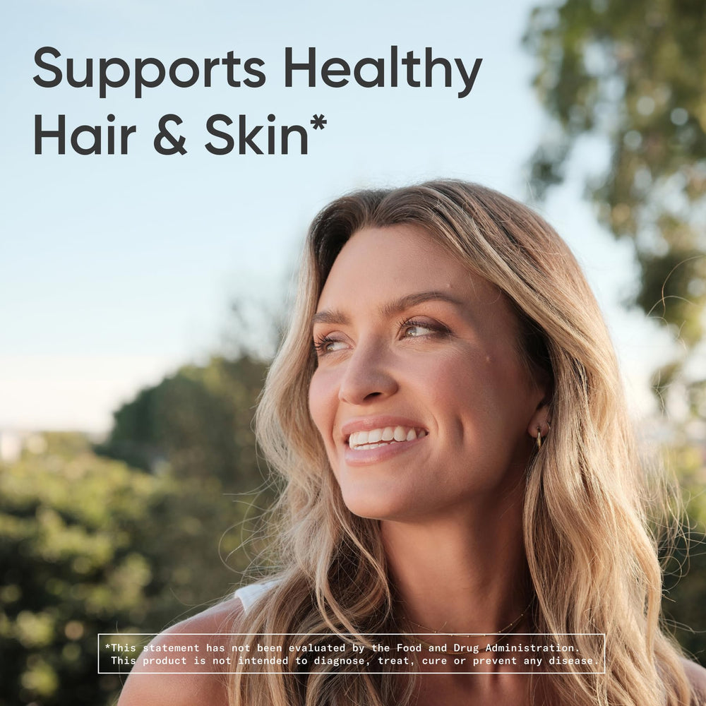 Sports Research Biotin-Infused Collagen gluten free non GMO seal on label