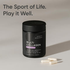 Sports Research Biotin-Infused Collagen usage scene suggesting a simple daily routine