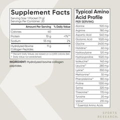 Sports Research collagen peptides supporting skin and nails in daily routine