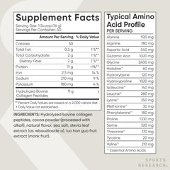 Sports Research Collagen Peptides smoothie image for post-workout recovery.